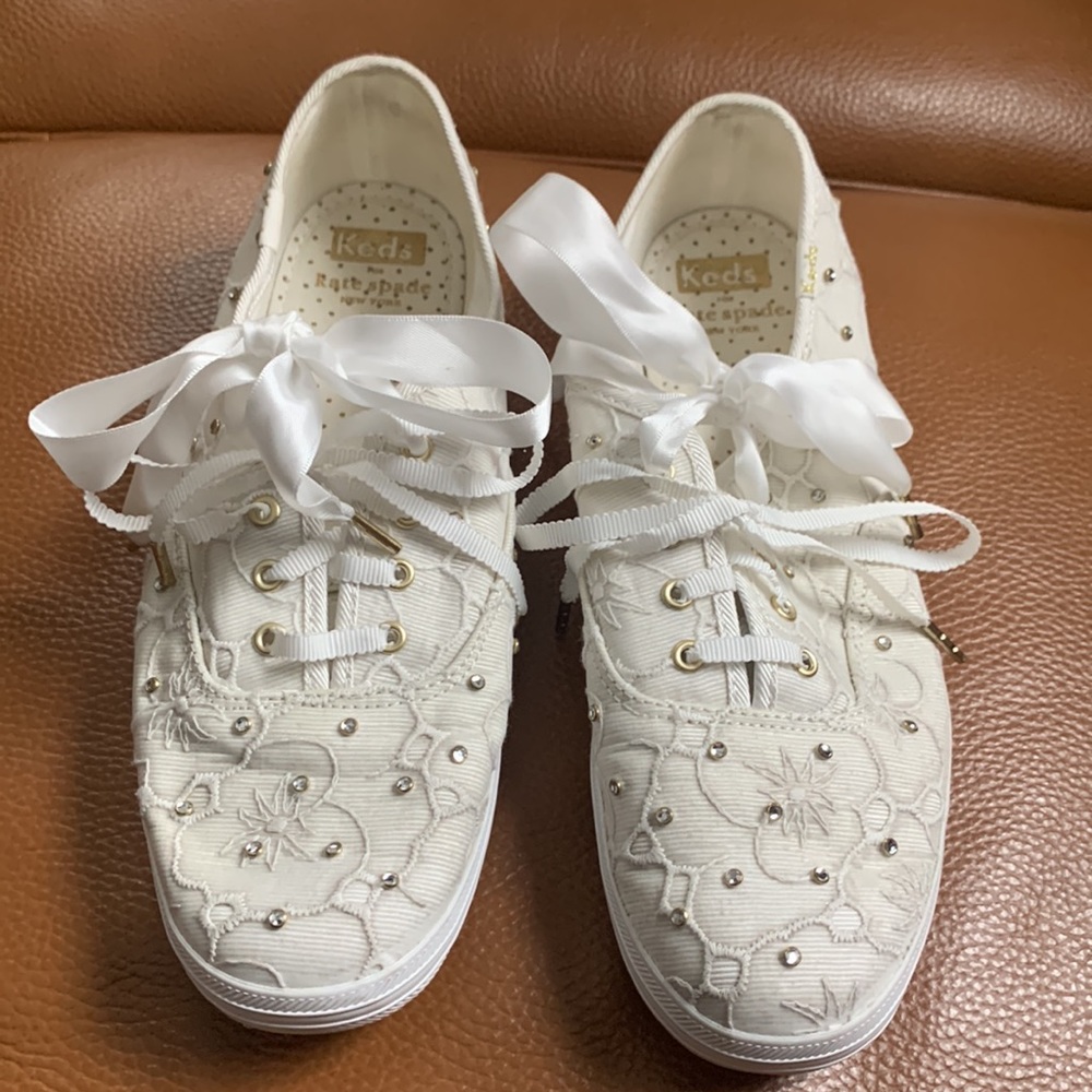 Keds X Kate Spade New York Champion Bridal Lace Sneakers